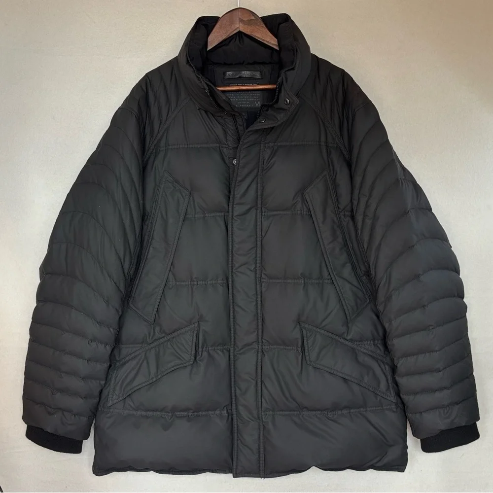ANDREW MARC x RICHARD CHAI Down Puffer Coat Jacket Black Waterproof NEW Men's XL